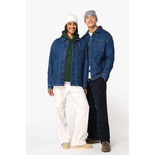 Eco-friendly unisex dropped shoulders denim jacket