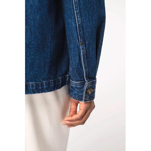 Eco-friendly unisex dropped shoulders denim jacket