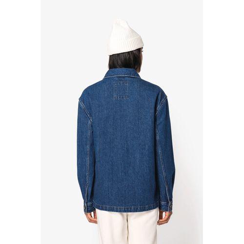 Eco-friendly unisex dropped shoulders denim jacket