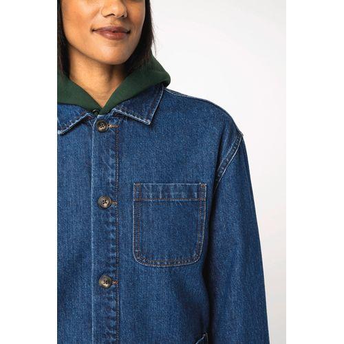 Eco-friendly unisex dropped shoulders denim jacket