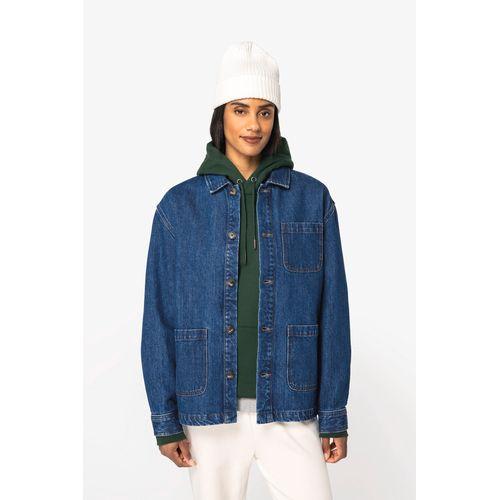 Eco-friendly unisex dropped shoulders denim jacket