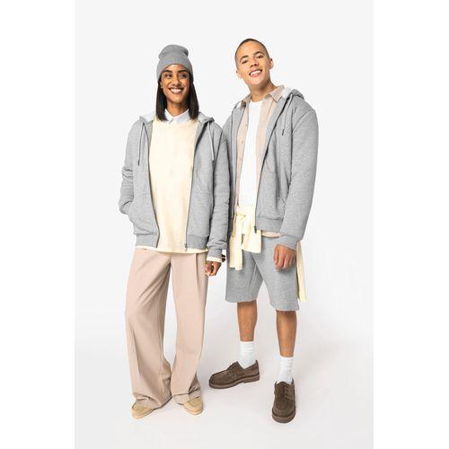 Eco-friendly unisex sherpa-lined full zip sweatshirt