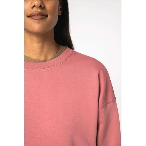 Eco-friendly ladies' dropped shoulders round neck sweatshirt