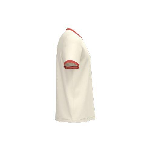 Eco-friendly men's ringer t-shirt with washed effect binding