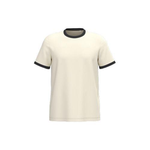 T-shirt ringer écoresponsable à bords contrastés effet délavé homme