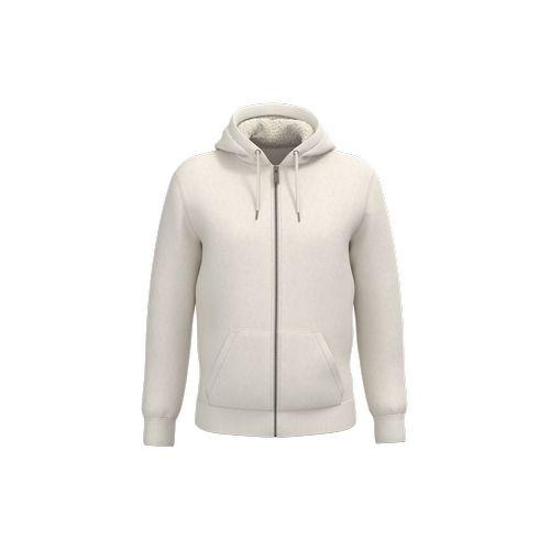Eco-friendly unisex sherpa-lined full zip sweatshirt