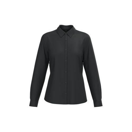 Ladies' poplin easy care polycotton shirt