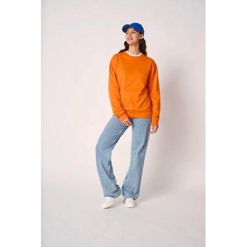 Unisex basic round neck tubular sweatshirt