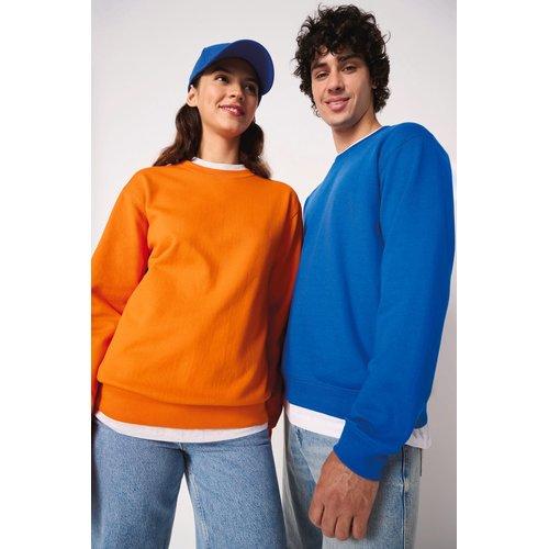 Unisex basic round neck tubular sweatshirt