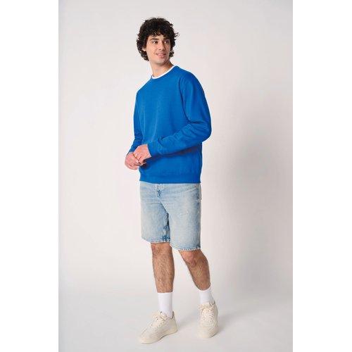 Unisex basic round neck tubular sweatshirt