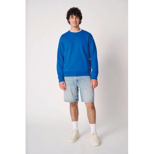 Unisex basic round neck tubular sweatshirt