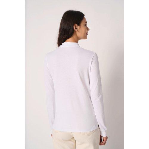 Ladies' pique LSL polo shirt