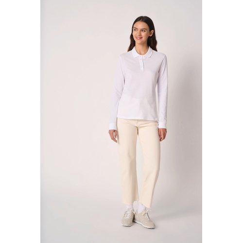 Ladies' pique LSL polo shirt