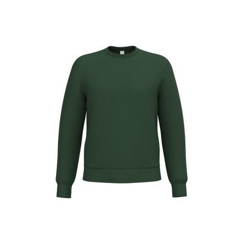 Unisex basic round neck tubular sweatshirt