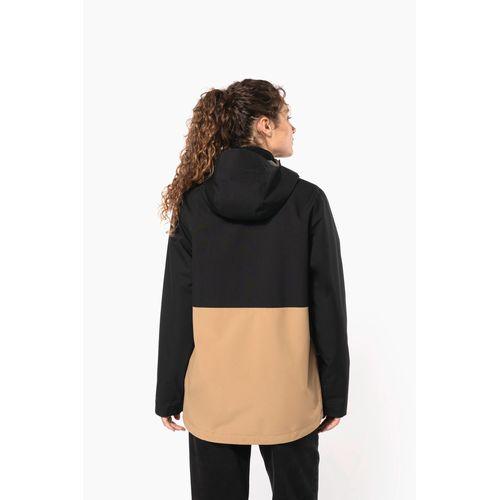 Unisex bi-tone 3 in 1 waterproof hooded parka
