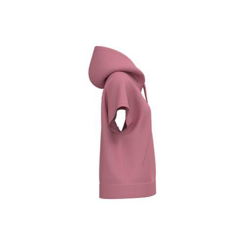 Eco-friendly ladies' French Terry sleevless hooded oversize sweatshirt