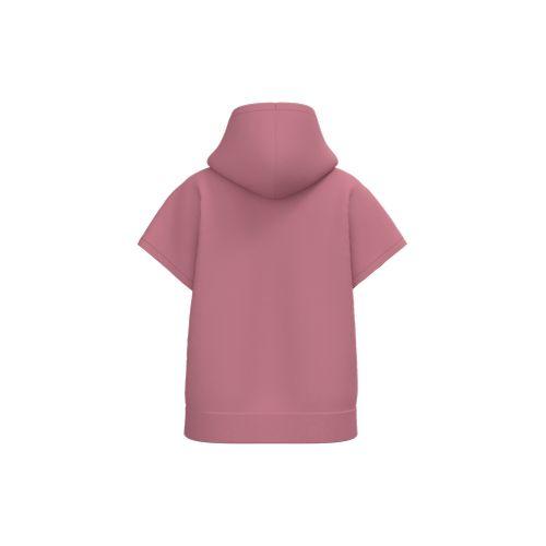 Eco-friendly ladies' French Terry sleevless hooded oversize sweatshirt