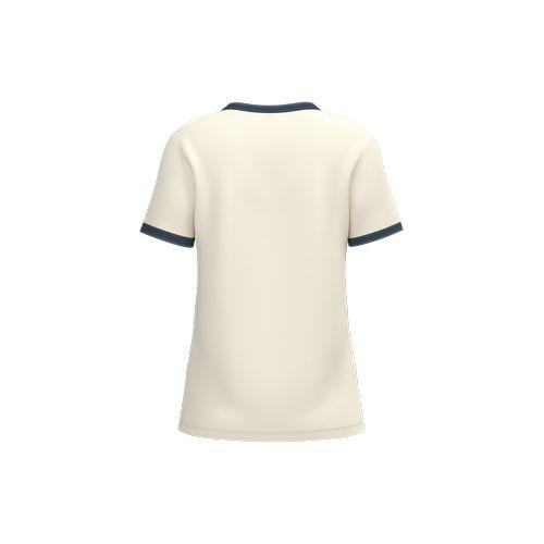 T-shirt ringer écoresponsable à bords contrastés effet délavé femme