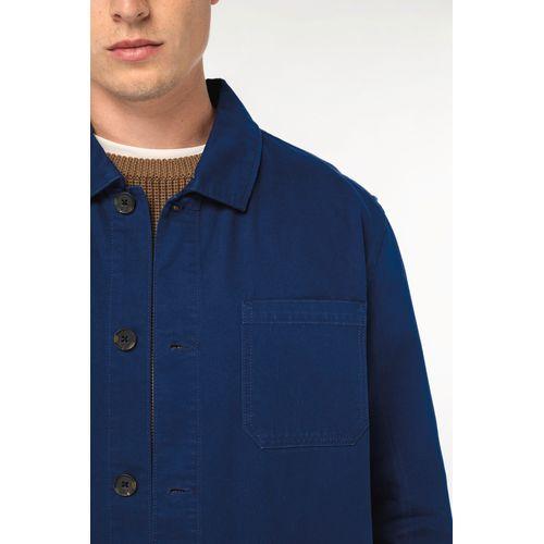 Eco-friendly men's washed effect work jacket