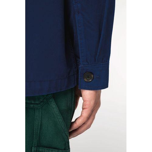Eco-friendly men's washed effect work jacket
