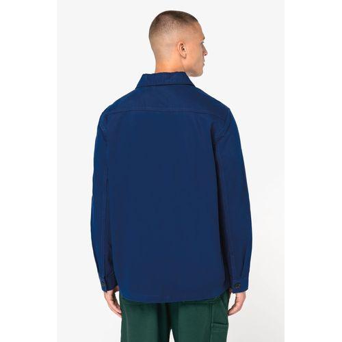 Eco-friendly men's washed effect work jacket