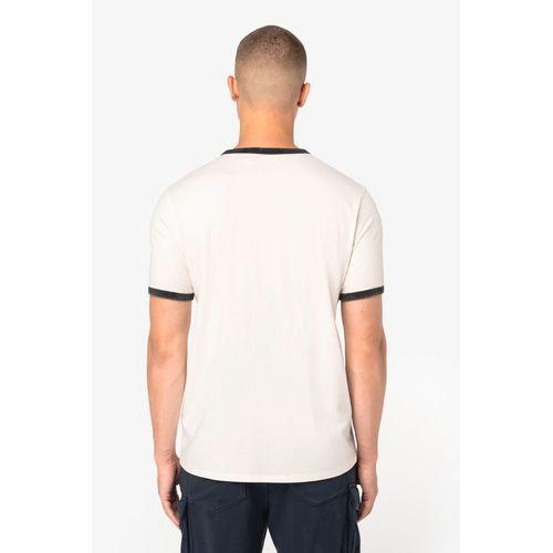 T-shirt ringer écoresponsable à bords contrastés effet délavé homme