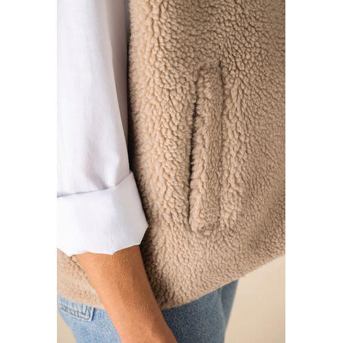 Veste sans manches en sherpa femme