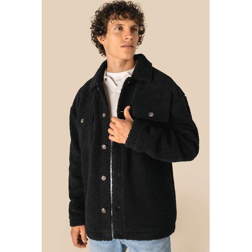 Unisex sherpa dropped shoulders overshirt