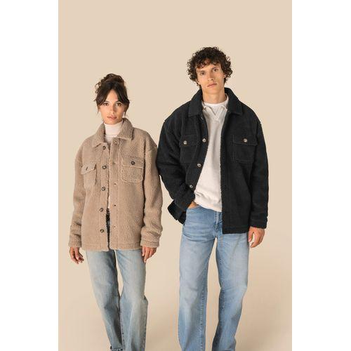 Unisex sherpa dropped shoulders overshirt