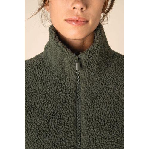 Unisex sherpa dropped shoulders full zip sweatshirt