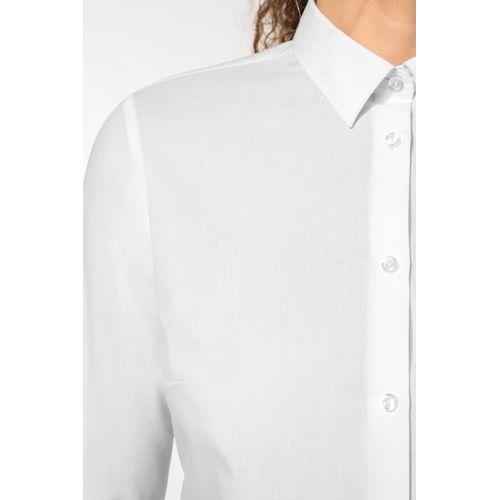 Ladies' poplin easy care polycotton shirt