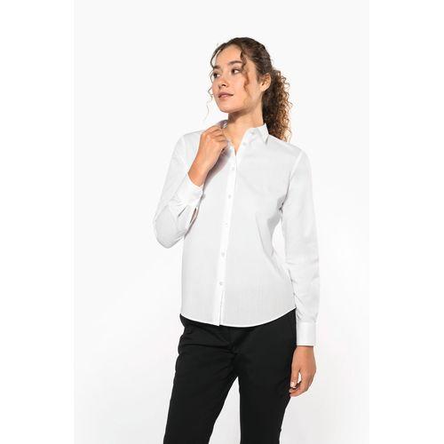 Ladies' poplin easy care polycotton shirt