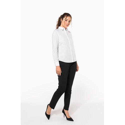 Ladies' poplin easy care polycotton shirt