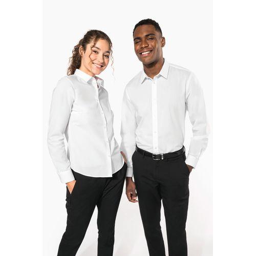 Ladies' poplin easy care polycotton shirt