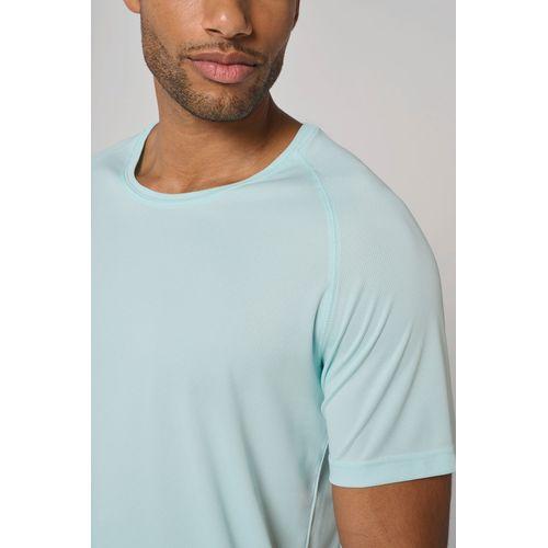 Men's recycled round neck sports T-shirt