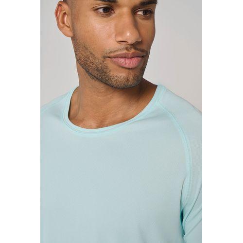Men's recycled round neck sports T-shirt