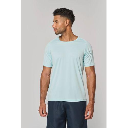 Men's recycled round neck sports T-shirt
