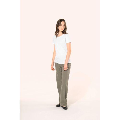 T-shirt Supima® col rond manches courtes femme