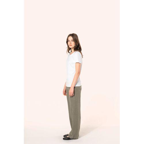 T-shirt Supima® col rond manches courtes femme