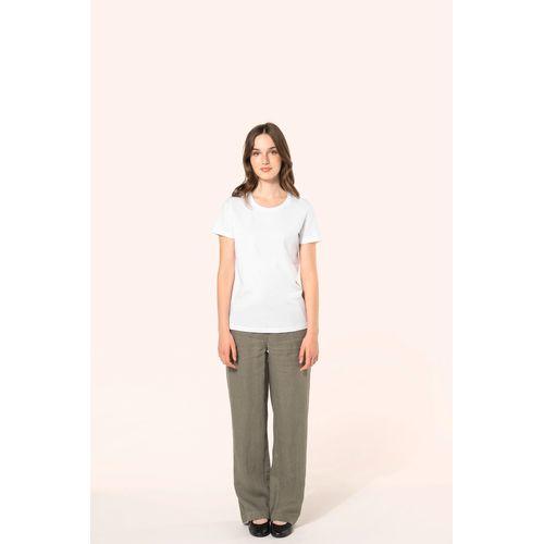 T-shirt Supima® col rond manches courtes femme