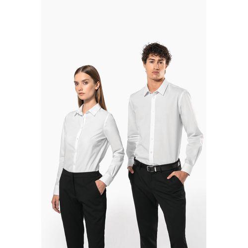Ladies' poplin easy care polycotton shirt