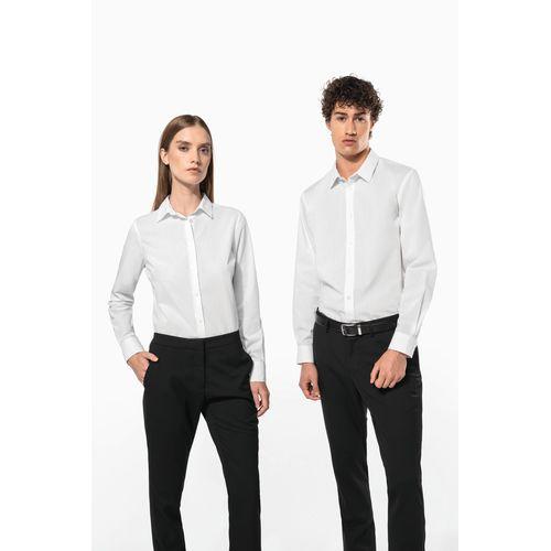 Ladies' poplin easy care polycotton shirt