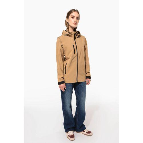 Veste Softshell 3 couches à capuche avec manches amovibles unisexe