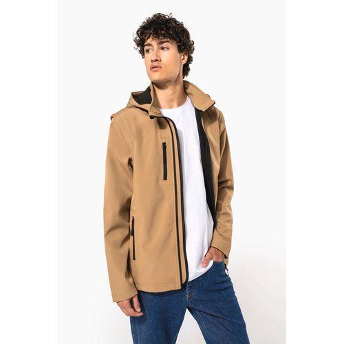 Veste Softshell 3 couches à capuche avec manches amovibles unisexe