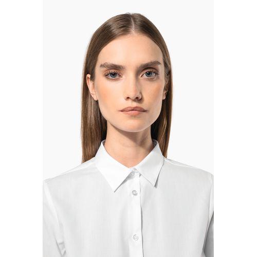 Ladies' poplin easy care polycotton shirt