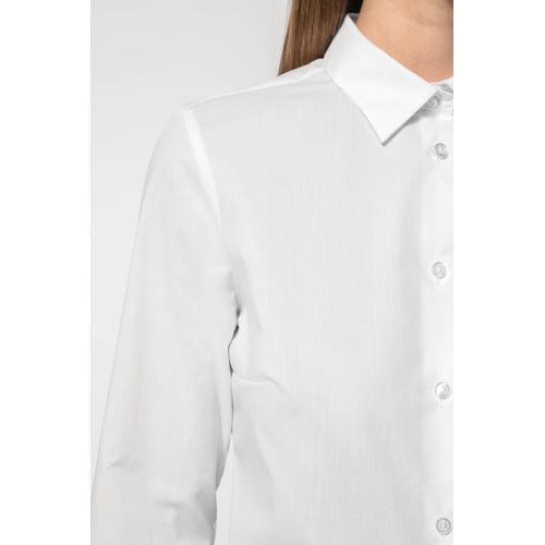 Ladies' poplin easy care polycotton shirt