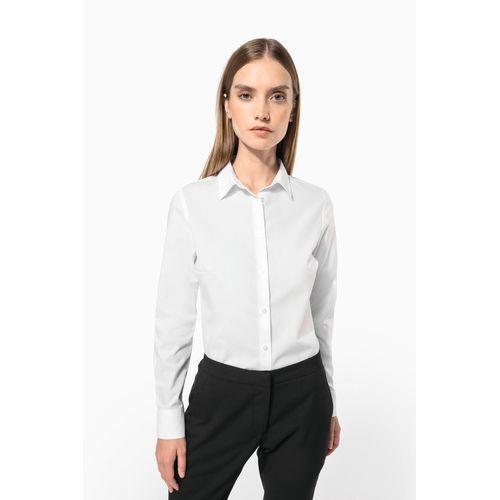 Ladies' poplin easy care polycotton shirt