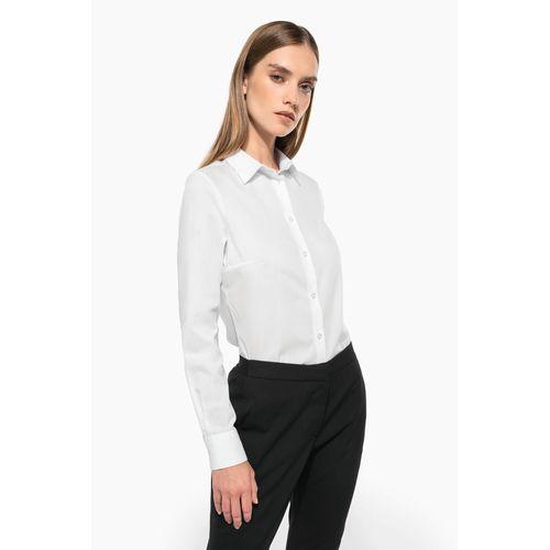 Ladies' poplin easy care polycotton shirt