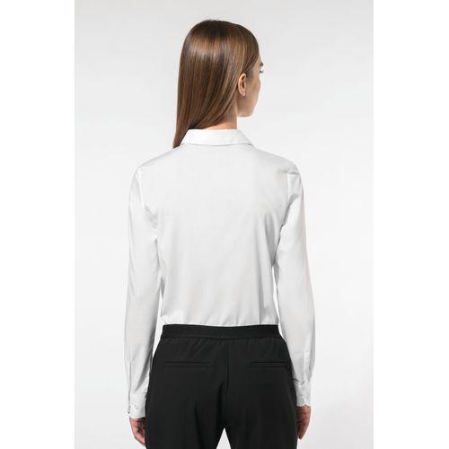 Ladies' poplin easy care polycotton shirt