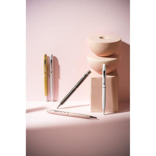 JULIE. Stylo à bille en métal avec pointe tactile